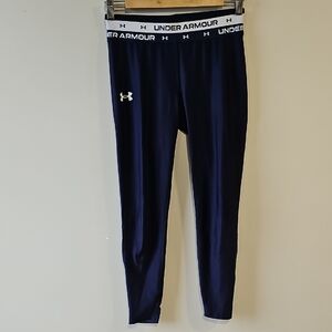 Under Armour Girls' Large Navy Leggings